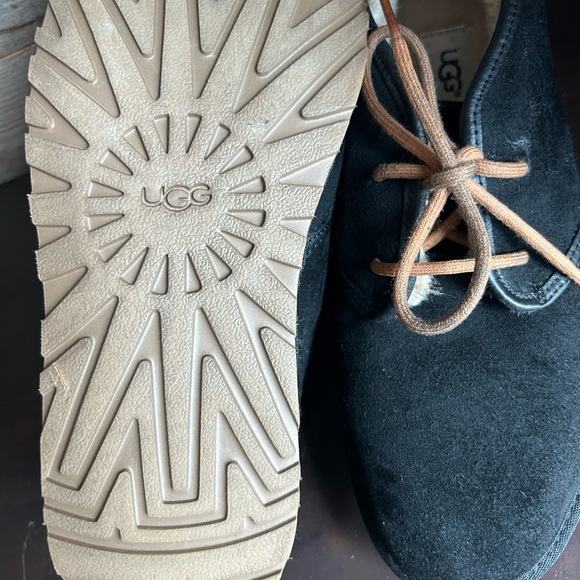 UGG Black Chukka Boots with Fleece Lining